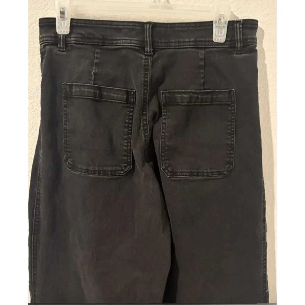 NWOT Womens H&M Black Wide Leg Jean Size 10 - Picture 3 of 4